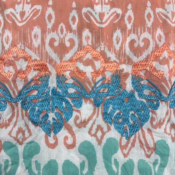 Chico’s Batik Beauty Norah Tunic Top Women’s Sz 4 XXL Beaded Embroidered Tribal - Picture 5 of 11